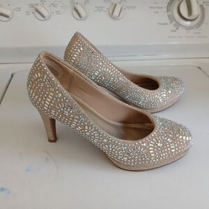 Elegant Rhinestone Embellished Heels